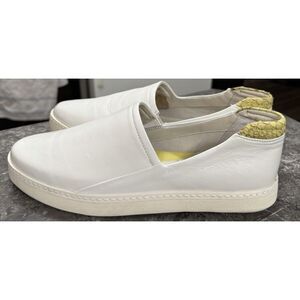 Franco Sarto Womens Alma‎ Slip On Casual Sneaker White/Snakeskin Sz 10 NIB